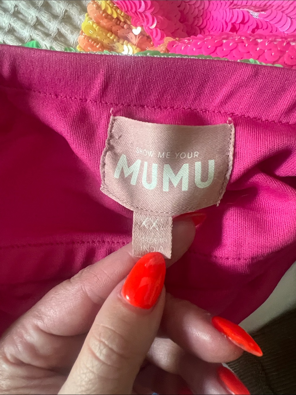 Show Me Your Mumu- Colorful Strapless Sequin Dress - Picture 3 of 3